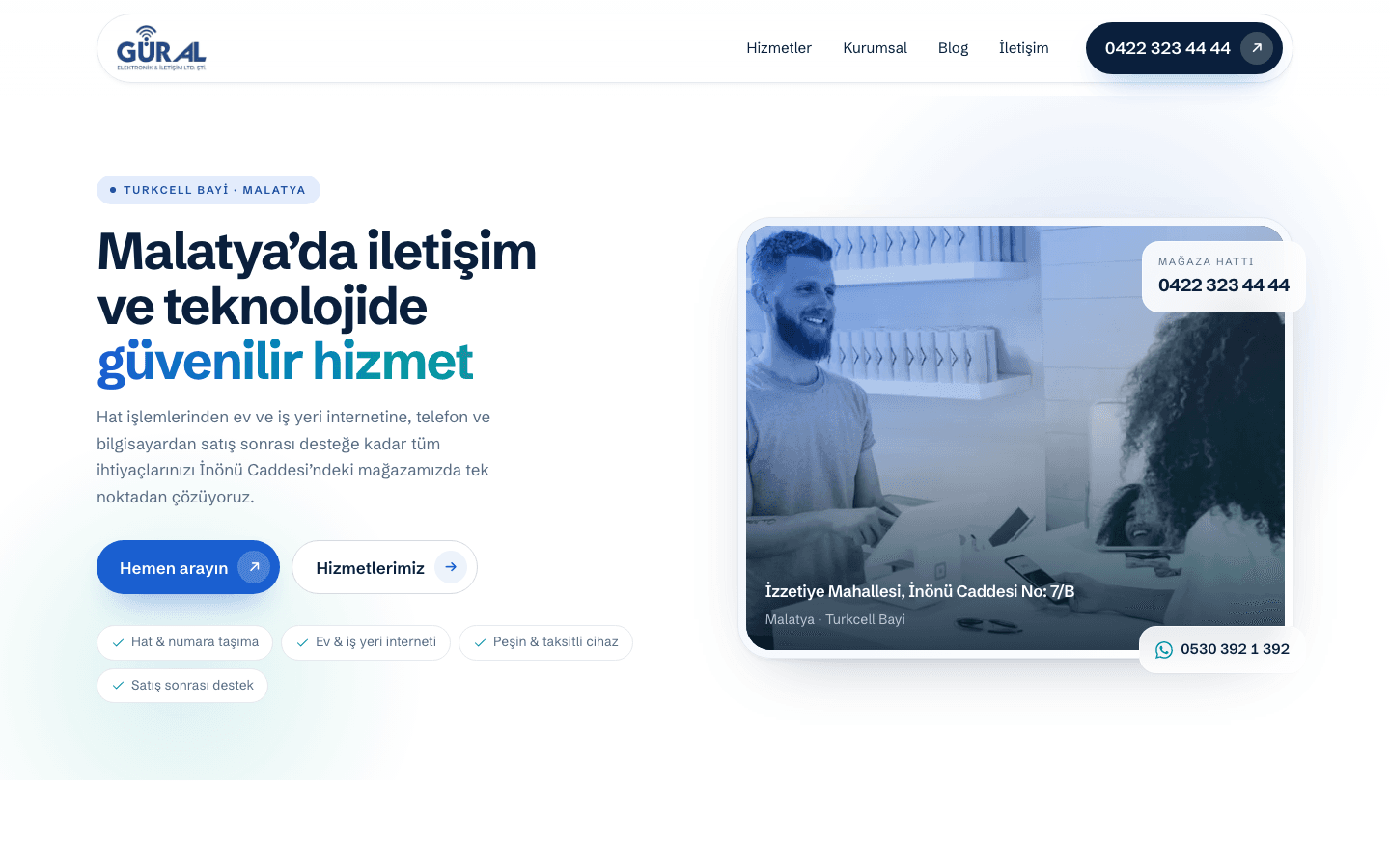 guraliletisim.com - Ekran görüntüsü